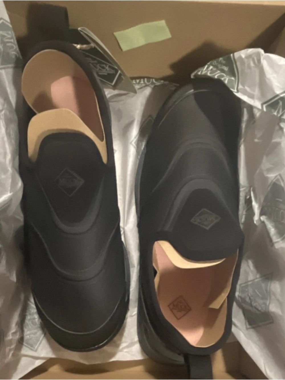 Men's Black Rain & Snow Slip-On Waterproof Boots